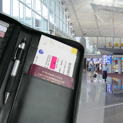 Space for board pass and passport